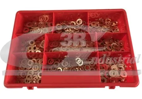 (Box 90шт) Шайби під форсунку 81905x10шт/81291х 10шт/81292х 10шт/83244х 10шт/83252х 10шт/81247х 10шт/83700х 10шт/80541х 10шт/81215х 10шт 3RG 96017