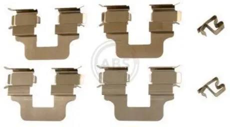 Монтажный комплект тормозных колодок A.B.S. 1245Q