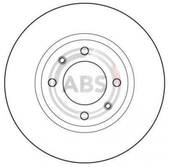 Тормозной диск перед. 305/405 (77-99) A.B.S. 15414 (фото 1)