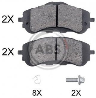 Тормозные колодки дисковые A.B.S. 35018 (фото 1)