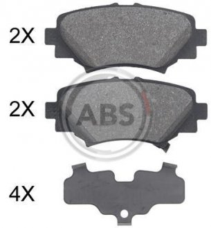 Тормозные колодки задние Mazda 3 16- A.B.S. 35032