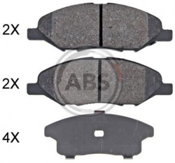 Тормозные колодки дисковые A.B.S. 35131 (фото 1)