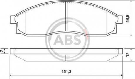 Тормозные колодки дисковые A.B.S. 36862 (фото 1)