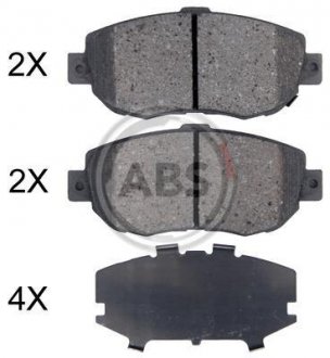 Тормозные колодки дисковые A.B.S. 36923 (фото 1)