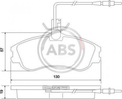 Тормозные колодки дисковые A.B.S. 37016 (фото 1)