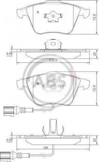 Тормозные колодки дисковые A.B.S. 37426 (фото 1)