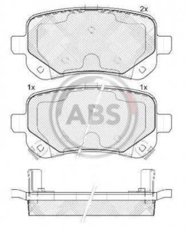 Гальмівні колодки дискові A.B.S. 37733 (фото 1)