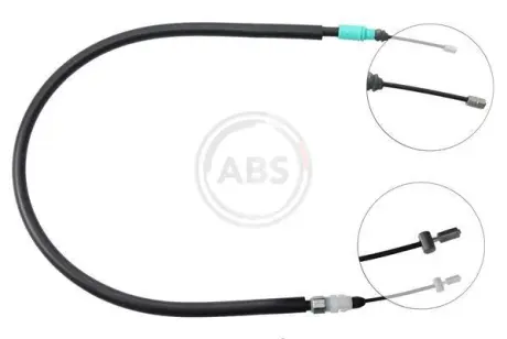 Трос ручного гальма зад. C4 Picasso 06- Л. (ел.гал.) (928/750) A.B.S. K16727