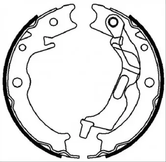 Тормозные колодки барабанные ABE C00011ABE