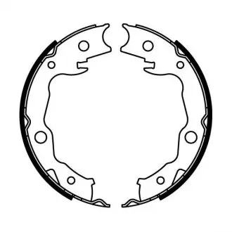 Тормозные колодки барабанные ABE C01063ABE