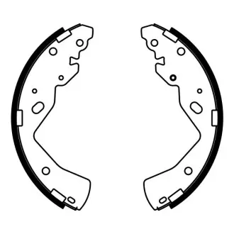 Тормозные колодки барабанные ABE C03038ABE