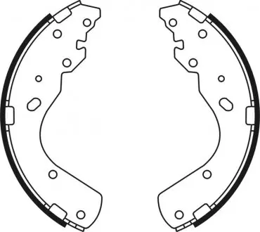 Тормозные колодки барабанные ABE C03044ABE