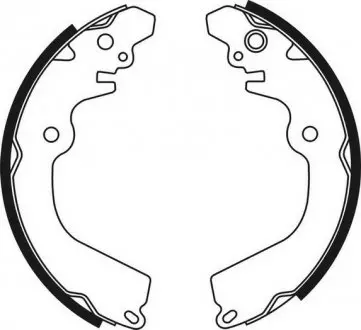 Тормозные колодки барабанные ABE C05050ABE