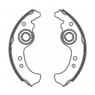Тормозные колодки барабанные ABE C0F001ABE