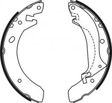 Тормозные колодки барабанные ABE C0I001ABE