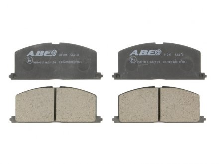 Тормозные колодки комплект ABE C12035ABE (фото 1)