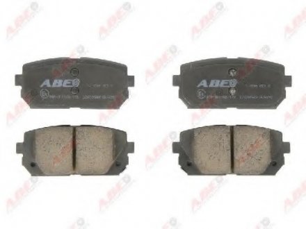 Тормозные колодки комплект ABE C20309ABE (фото 1)