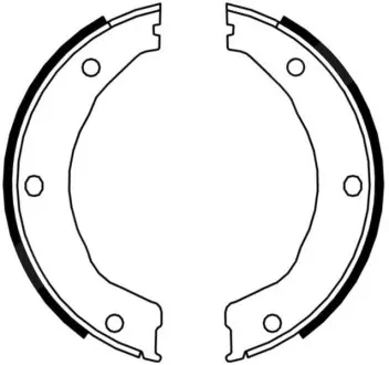 Тормозные колодки барабанные ABE CRG002ABE