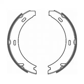 Тормозные колодки барабанные ABE CRM001ABE