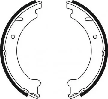 Тормозные колодки барабанные ABE CRV002ABE