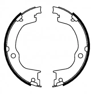 Тормозные колодки барабанные ABE CRX002ABE