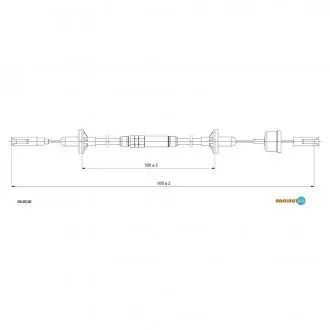 Трос зчеплення AUDI 80 Diesel-Turbodiesel/90 83- ADRIAUTO 030110