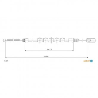 Трос стояночного тормоза jumpy ADRIAUTO 07.0275