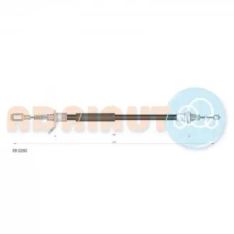 Трос ручнго тормоза задн. прав. chrysler grand voyager 01-08 (короткая база) ADRIAUTO 09.0260