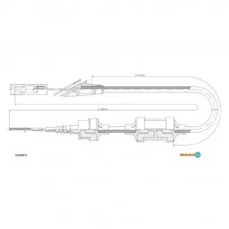 Трос сцепления punto все 3/94-6/94 (854/211+103) ADRIAUTO 11.0107.1
