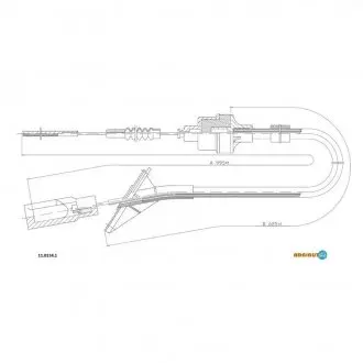 Трос сцепления panda 03- ADRIAUTO 11.0134.1