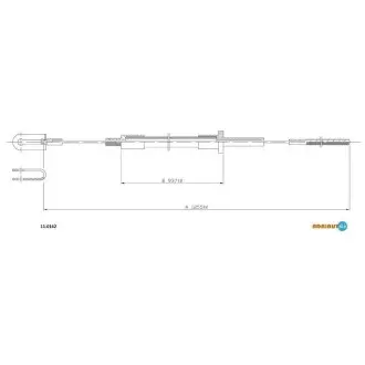 Трос сцепления fiat daily ADRIAUTO 11.0162