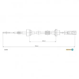 Трос сцепления tipo-tempra 90- ADRIAUTO 11.0176