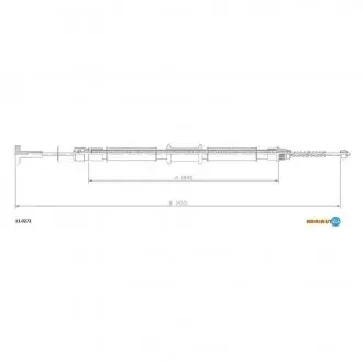 Тросик стояночного тормоза ADRIAUTO 11.0272