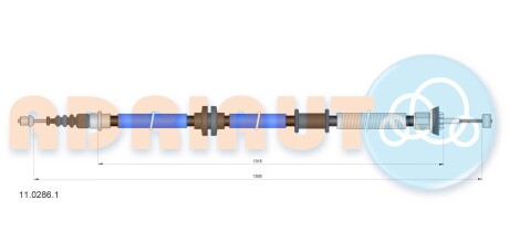 Тросик стояночного тормоза ADRIAUTO 11.0286.1