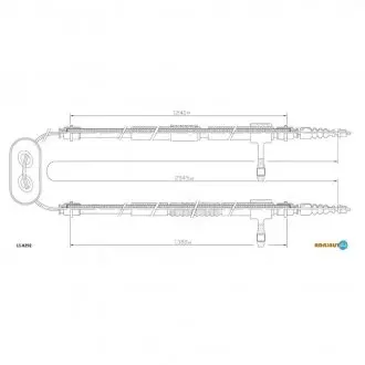Трос ручного тормоза Croma ADRIAUTO 11.0292
