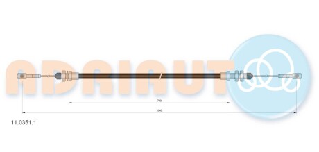 Тросик акселератора ADRIAUTO 11.0351.1