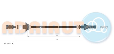Трос газу ADRIAUTO 1103621