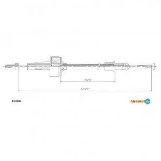 Трос сцепления fiesta все 76- ADRIAUTO 13.0100