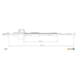 Трос зчеплення FORD Sierra 2.8 (6 cyl.)84-/Scorpio 2.3-2.6-2.8 85- ADRIAUTO 130137