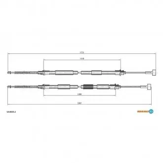 Тросик стояночного тормоза ADRIAUTO 13.0215.1