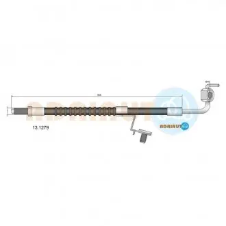 Шланг тормозной передний прав. 1,3 escort/orion 90- ADRIAUTO 13.1279