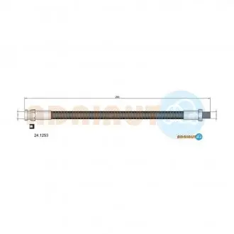 Шланг тормозной задний galant -96 ADRIAUTO 24.1253