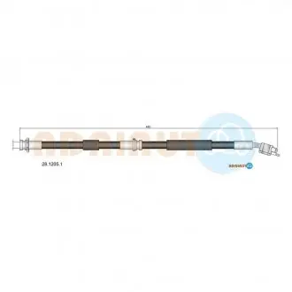 Шланг тормозной передний лев. primera p11 -01 ADRIAUTO 28.1205.1