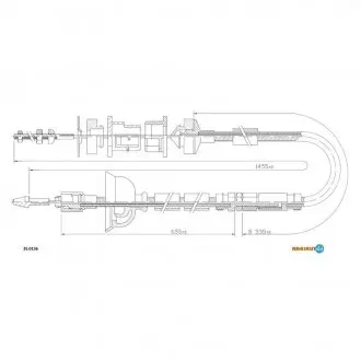 Тросик сцепления ADRIAUTO 35.0136