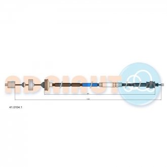 Трос зчеплення renault/laguna 2.0, 98- ADRIAUTO 4101041