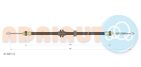 Трос зупиночних гальм ADRIAUTO 41.0211.2