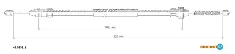 Трос зупиночних гальм ADRIAUTO 41.0232.1