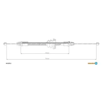 Трос гальмівний renault vivarof01-/trafic all f01-/primastar all f01- ADRIAUTO 4102351