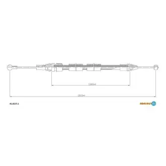 Трос ручного тормоза ADRIAUTO 41.0237.1
