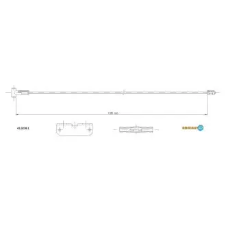Трос гальмівний renault vivarointerm01-/trafic all swbinterm.01-/primastar all swbinterm01- ADRIAUTO 4102381